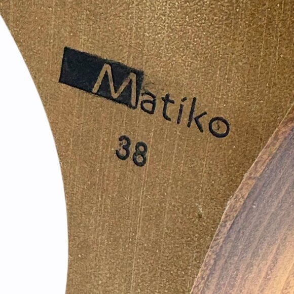 MATIKO Gray Suede Wedge Slip On Ankle Tie Booties - Picture 2 of 8